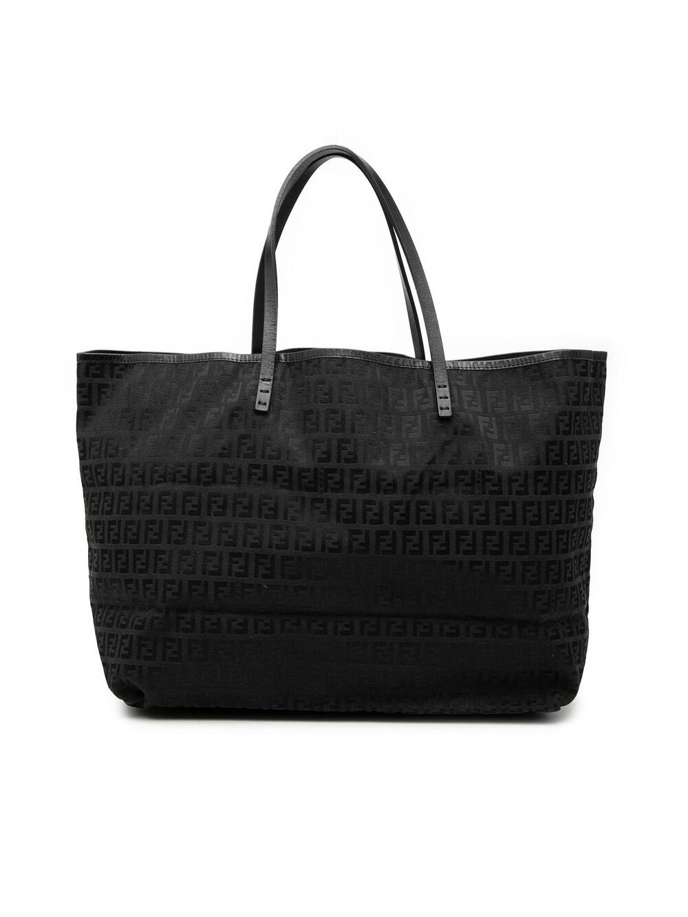 Fendi Medium Zucchino Canvas Roll Tote #317870F49B